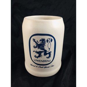 LOWENBRAU Special & DARK SPECIAL BEER Mug 5" gray and blue